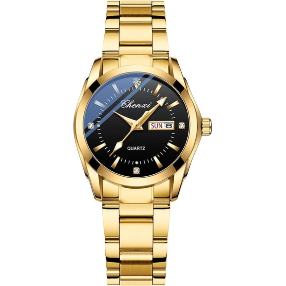 Women Classic Fashion Watch Casual Business Quartz Watch Stainless Steel Waterproof Luminous Dress Silver Watches