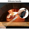 thumbnail image 5 of Pizza Oven Brush with Scraper and Ergonomic Silicone Handle, Keeps Your Oven Spotless, Portable Brass Bristles Pizza Stone Brush, Come with Installation Tool, Outdoor Pizza Oven Accessories, 5 of 9