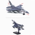 thumbnail image 3 of 1/100 Fighter Aircraft F16 Jet Aircraft Alloy Model with Display Stand Model Planes Gift,Pullback device Fighter model toy with Fun Lights and Sounds, 3 of 3