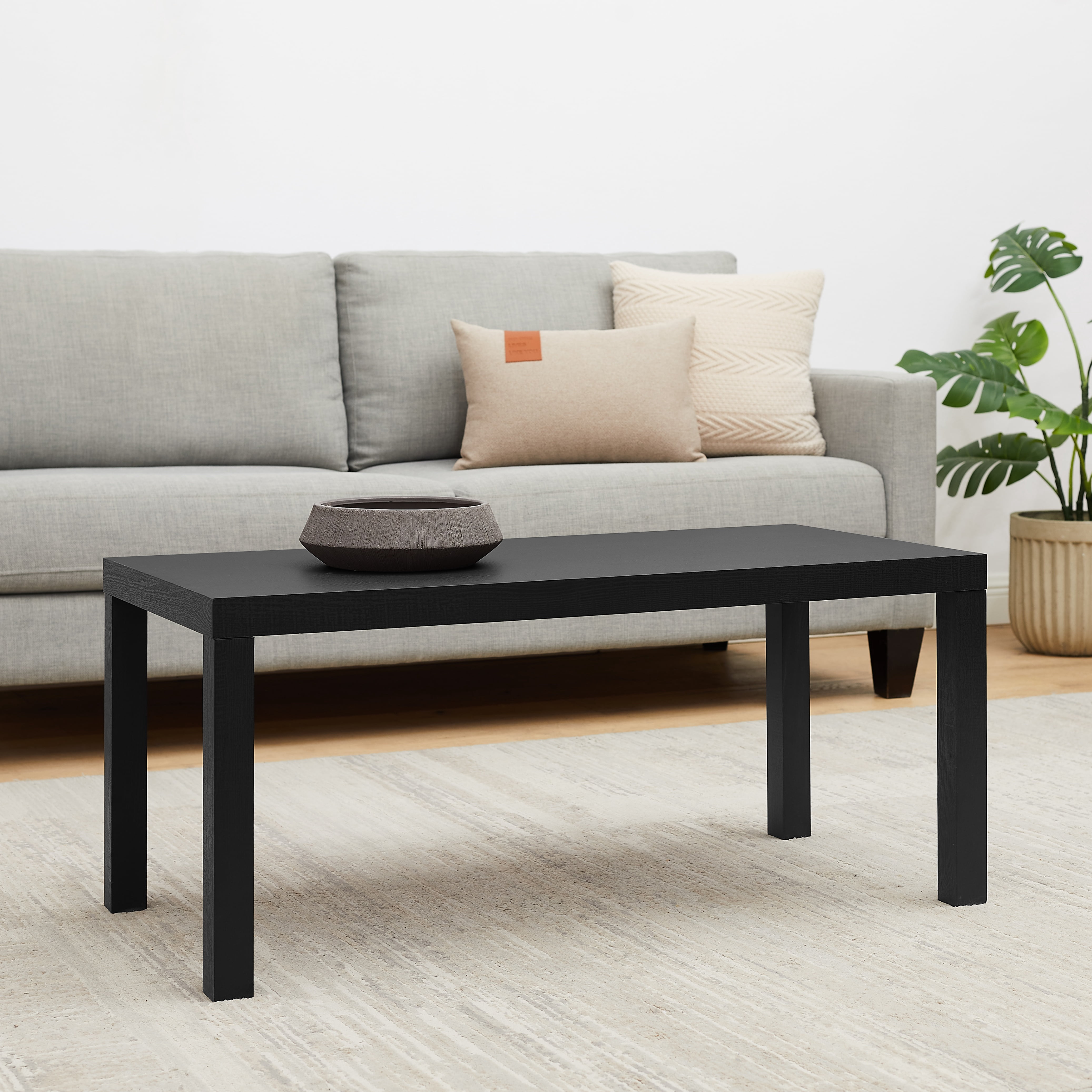 Mainstays Parson Coffee Table, Black Finish