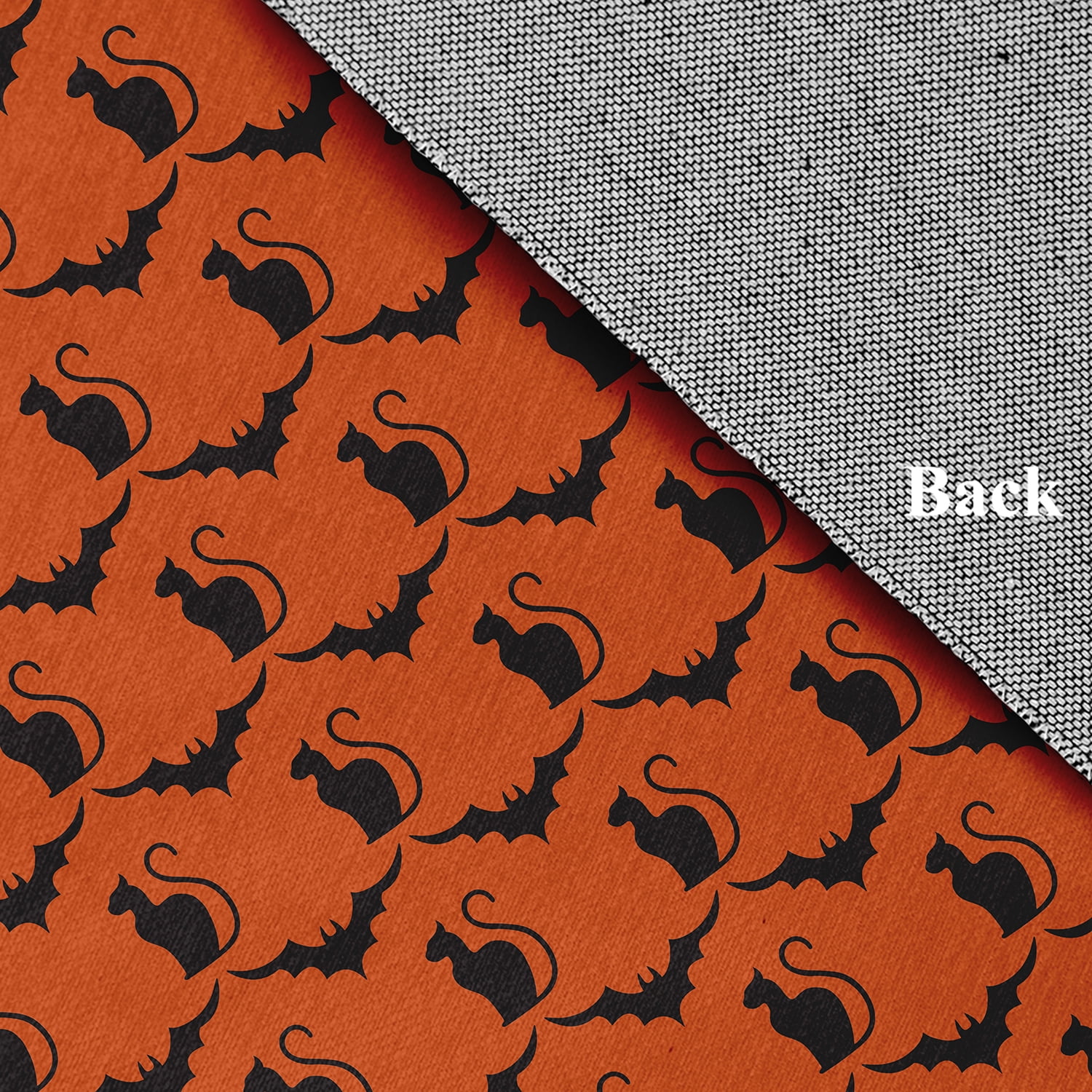 Simply Daisy Cats and Bats Sienna Halloween Chenille Area Rug, 2' x 3'