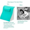 thumbnail image 4 of Reading Pillow with Back Pillow for Bed Sitting Up, Laptop Stand, Gaming Pillow for Lap, Back Pain Relief Memory Foam for Acid Reflux,Sleeping,Gerd for Adults(White), 4 of 15