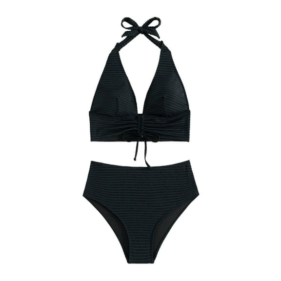 SnZhen Swim Suits for Women 2024 Family Swimsuits Matching Set Print Hollow Out Backless Swimwear