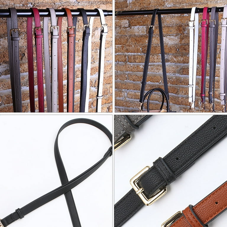 Leather Bag Long Handle Chic Bag Replacement Narrow Shoulder Strap Bag  Accessory