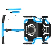 EzyRoller: Classic X - Blue - Ride-On Scooter, Cambering Motion, Pedal Free Cart, Hand Brakes, Extendable Frame, 154lb Capacity, Kids Ages 4+