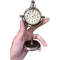 Personalized Desk Clock Engraved Antique Office Desk Clock | 30th Wedding Brass Clock | Desk clocked | Gift for Him