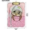 thumbnail image 3 of FMSHPON Cute Owl Clipboard Hardboard Wood Nursing Clip Board and Pull for Standard A4 Letter 13x9 inches, 3 of 7