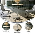 thumbnail image 5 of Flash Furniture Lars 24'' Round Adjustable Wood Cocktail Table with 30'' and 42'' Columns, Natural, 5 of 15
