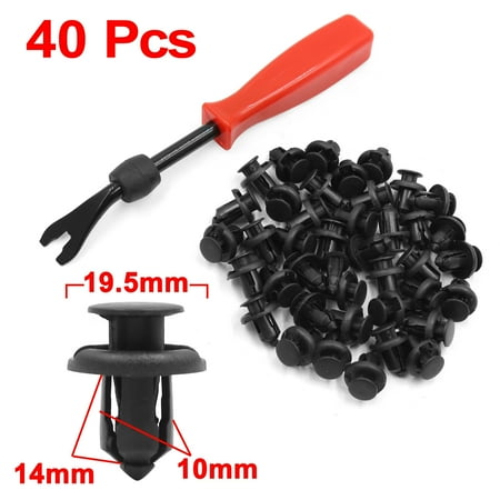 

40pcs Plastic Rivets 10mm Car Bumper Fender Clips Trim Panel Fasteners
