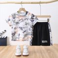 thumbnail image 2 of Toddler Baby Boy Summer Clothes Golf Letter Embroidery T-Shirt & Shorts 2Pcs Kid Clothing Set 2-3 Years, 2 of 6