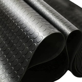 Heavy-duty bulk-roll rubber floor mat