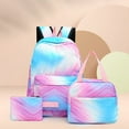 thumbnail image 4 of Tie Dye Ink Backpack Student School Bookbag Insulated Lunch Box for Teens Kids, 4 of 7