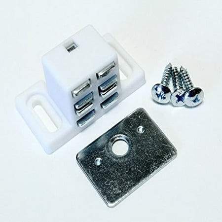 Heavy Duty Magnet Or Catch White Pull Force Up To 25 2 Pack