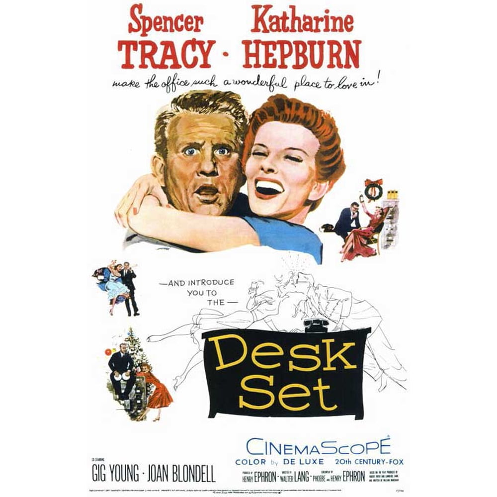 Desk Set movie POSTER (Style A) (11" x 17") (1957)