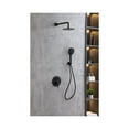 thumbnail image 3 of Elegant Kitchen & Bath FAS-9001MBK George Complete Shower Faucet System with Rough-in Valve, Matte Black, 3 of 10