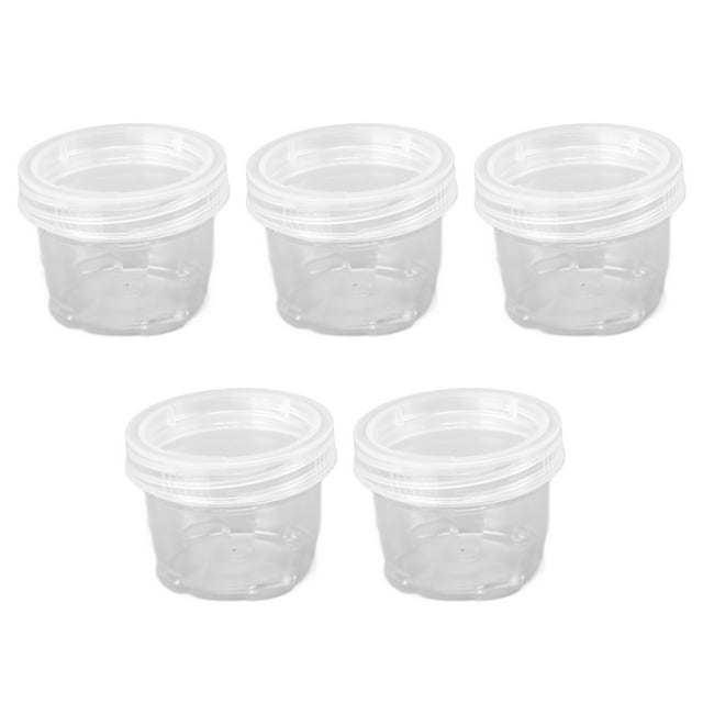 Contenedor de aderezo para ensaladas, botella de salsa portátil de 5 piezas, botella de salsa portátil, taza pequeña para salsa, construida para durar