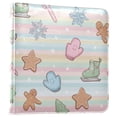 thumbnail image 5 of Photo Album 11.8x11.2 Inch Leather Cover Photo Book Scrapbooking Albums for Weddings Birthdays Anniversaries Pastel Christmas-themed, 5 of 9