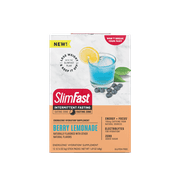 SlimFast, Intermittent Fasting Energizing Hydration Drink Mix, Berry Lemonade, 12 Servings