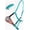 Brown Orange Turquoise Pink, variant on Horse Noseband Tack Bronc Leather HALTER Tiedown Lead Rope  280M44