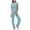 Sky Blue, variant on Kaemgyyd Women's 2 Piece Outfits Tracksuit Sets Casual Crew Neck Short Sleeve Slim Tops with Wide Leg Pants Lounge Sets