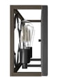 thumbnail image 6 of Hunter - Gablecrest 2-light French Oak, Medium Size Vanity Light, Dimmable, Transitional Style, for Bedrooms, Dining, Living Rooms - 19394, 6 of 8