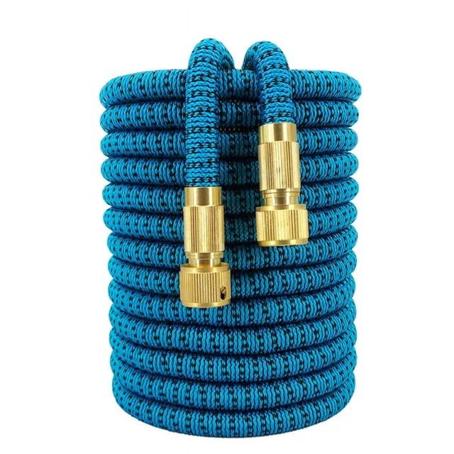 Manguera de riego mágica, carretes de manguera de jardín expandibles y flexibles, manguera de agua, manguera de lavado de coches, conector rápido con 25 pies-150 pies