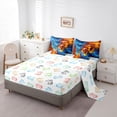 thumbnail image 5 of Homewish Abstract Gradient Gamepads 7-Piece Bedding Comforter Set for Boys Girls,Video Game King Bedding Sets,Blue Orange Ultra Soft Bed Sheets,Luxury Bedroom Decor,Reversible, 5 of 8
