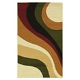 thumbnail image 4 of Capri 4 x 7 Rug, White and Burgandy, 4 of 5