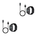 thumbnail image 1 of Bearachild Cable de carga para reloj inteligente, cable de carga para reloj de con reemplazo de conector USB para solar LS01 negro 2piezas, 1 of 5