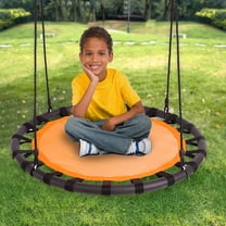 Clevr  40" Outdoor Saucer Kids Tree Tire Swing, Camo
