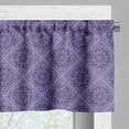 thumbnail image 3 of Ambesonne Moroccan Window Valance, Floral Mandala Oriental, 54" X 18", Quartz and Indigo, 3 of 5
