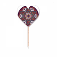 thumbnail image 1 of Culture Colorful Asymmetrical  Pattern Toothpick Flags Heart Lable Cupcake Picks, 1 of 3