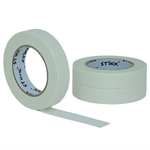 3 Pack 1" inch x 60 yard STIKK White Painters Tape 14 Day Easy Removal