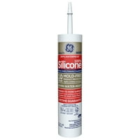 GE5070 Kitchen & Bath Silicone II Caulk, White, 10.1oz