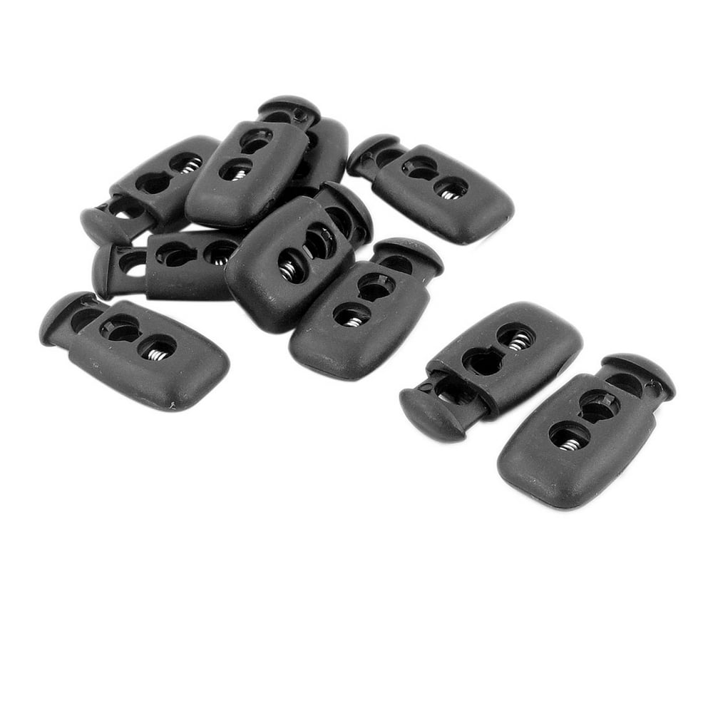 Unique Bargains 6mm Dia Dual Hole Spring Cord Lock Toggles for Tent