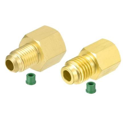 Uxcell Brass Straight Fitting 1/4SAE 1/2ACME Male to 1/2ACME Female ...