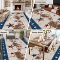 thumbnail image 5 of Large Area Rugs for Living Room Bedroom, Independence Day 8'x10' Rug Washable Carpet Runner Indoor Outdoor, Red Blue Stars Stripes Flag Wooden Non Slip Floor Mats Rug for Kitchen, Patio, 5 of 8