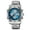 silver blue, variant on Men's Digital Analog Watch, Military Sport Style with Stainless Steel Band, Large Luminous Display, 50M Water Resistant, Multi-Function Digital Watch, Gift for Dad