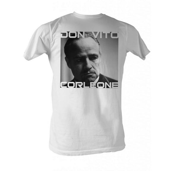 Godfather Don Vito White Adult T-Shirt