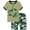 A/Dinosaur, variant on WIBACKER 2-9 Years Boys Short Sleeve Sleepwear Kids Summer Pjs Children Sleepwear 2-Pieces Excavator 4T