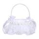 thumbnail image 3 of Cesta de niña de flores blancas, cesta de de flores de con asa, cesta de boda Fariy de marfil para suministros de boda de Estilo D Soledad canasta de boda, 3 of 10