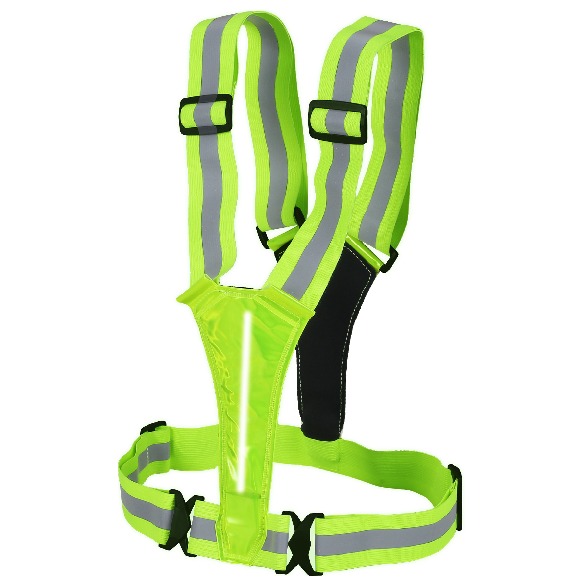 verlacod LED Reflective Vest Running Gear USB Rechargeable LED Light Up Vests with Adjustable
