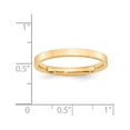 thumbnail image 5 of 14k Yellow Gold 2.5mm Standard Weight Flat Comfort Fit Wedding Band Size 9, 5 of 6