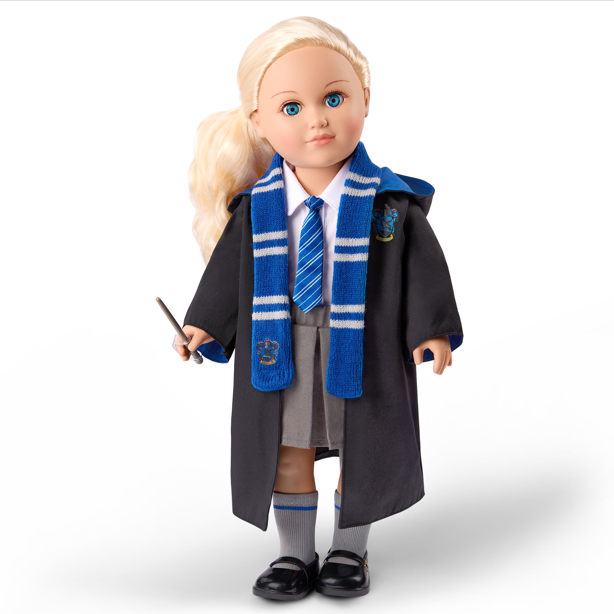 Harry Potter ™ Ravenclaw ™ School Uniform with Wand for 18inch Dolls Toys Kids 5 Years +  (图4)