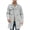 Light Gray, variant on HuaLeiMao Men's Cropped Trench Coat Trendy Solid Color Double Breasted Trench Coats Comfy Breathable Long Sleeve Lapel Outwear