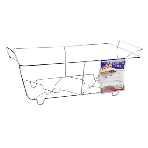 Party Dimensions 11992 Wire Chafing Sleek Rack, Chrome