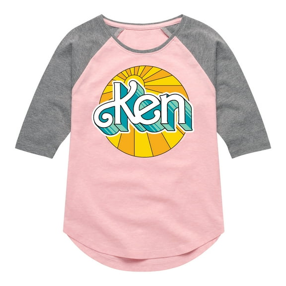 Barbie - Ken - Sun Shining Bright - Toddler And Youth Girls Raglan Graphic T-Shirt