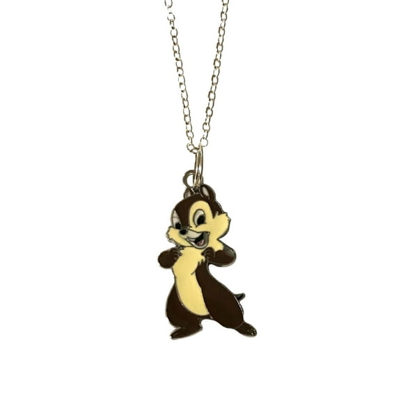 Chip 'N Dale Cartoon Necklace Chip Enamel Metal Pendant