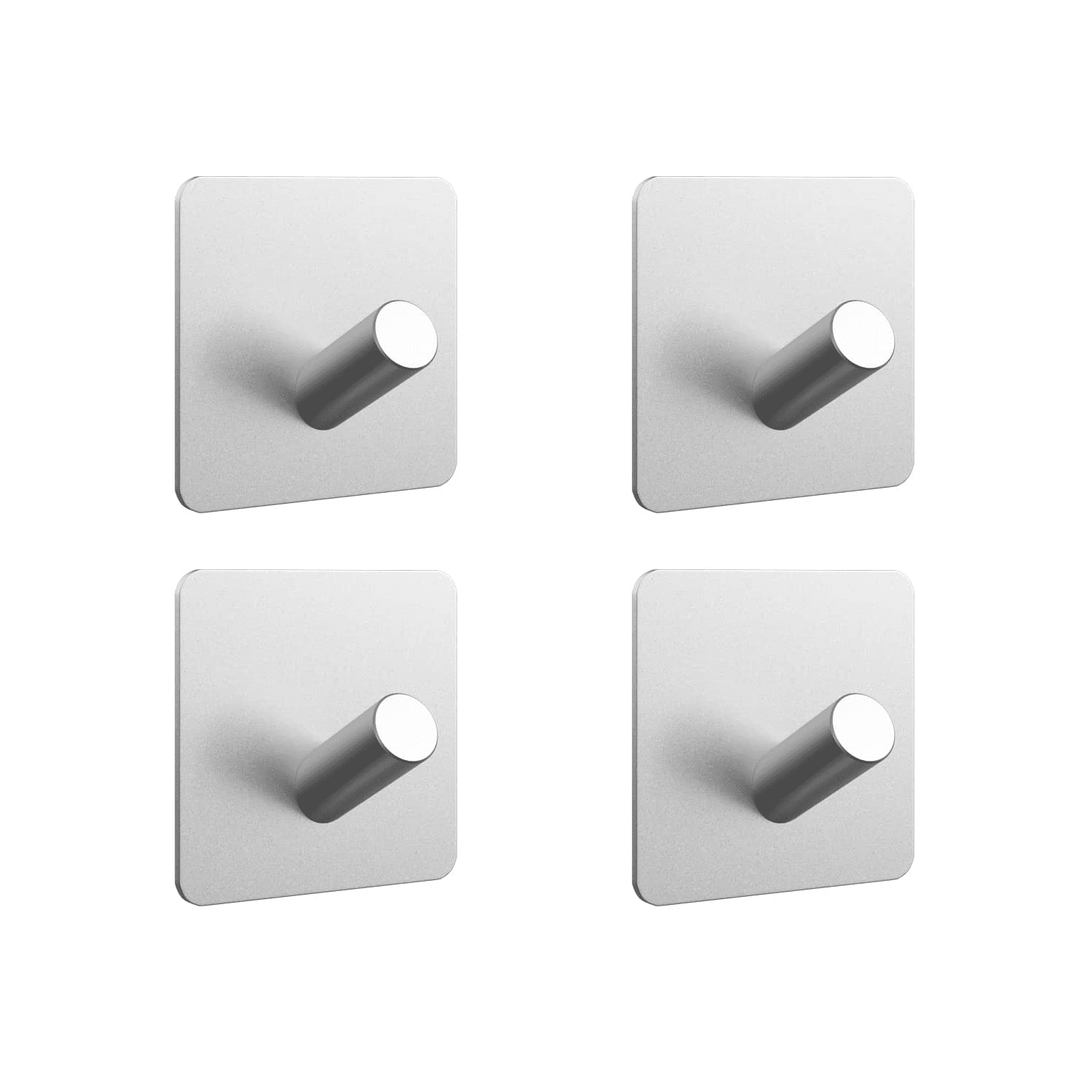 Yapicoco HeavyDuty NonPunching SelfAdhesive Hooks, 4 Pack Bath Towel