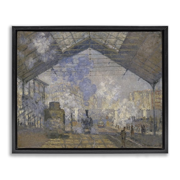 Stupell Industries Transitional Black Floating Frame Canvas Art, 21 x 17, by one1000paintings
